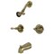 Kingston Brass KB243ACLAB Two-Handle Tub and Shower Faucet, Antique Brass KB243ACLAB - alternate 1